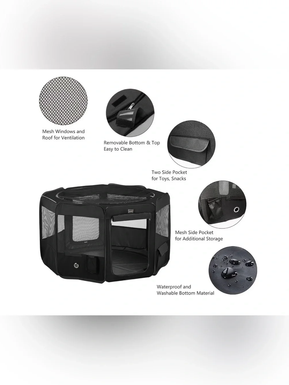 Pet Exercise Playpen Kennel